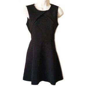 Urban Renewal Textured Fit N Flare Mini Dress M Black